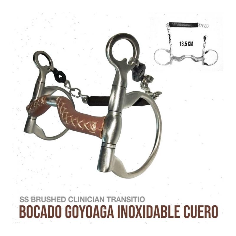 Bocado Goyoaga Reinning Inox Cuero Dg25571224M 13.5Cm