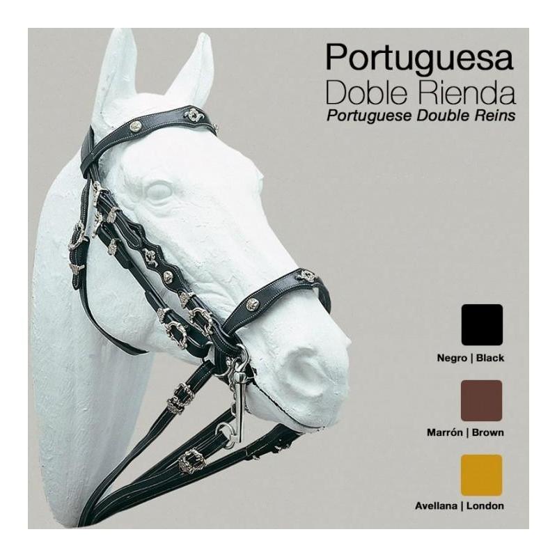  Cabezada Portuguesa Doble Rienda Castecus