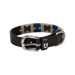 Leather Dog Collar With Geometric Pattern
