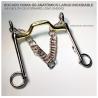Bocado Doma Gs Anatómico Largo Inox