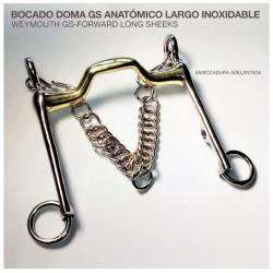 Bocado Doma Gs Anatómico Largo Inox