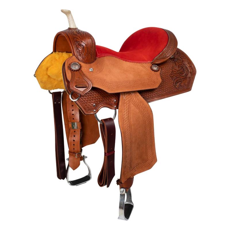 Barrel Basket Tooling Red Seat Saddle