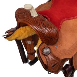 Barrel Basket Tooling Red Seat Saddle