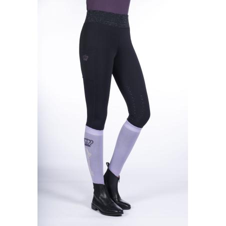 Leggings De Montar -Lavender Bay- Rodillera Sil.