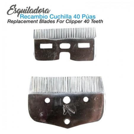  Esquiladora Recambio Cuchilla 40 Púas