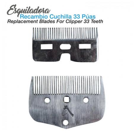  Esquiladora Recambio Cuchilla 33 Púas