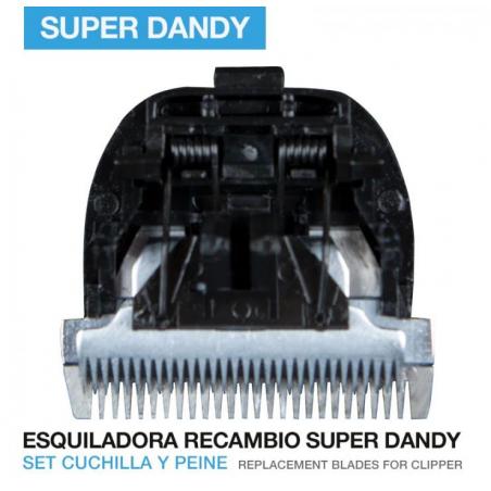 Esquiladora Recambio Cuchilla Set Cuchilla Y  Peine Super Dandy
