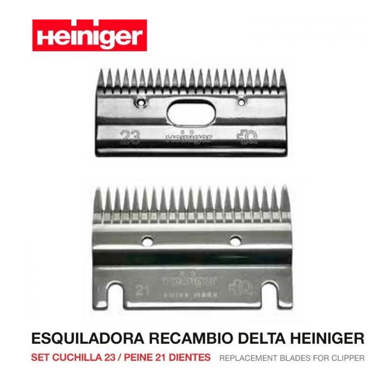 Esquiladora Recambio Set Cuchilla 23  Y Peine 21 Delta