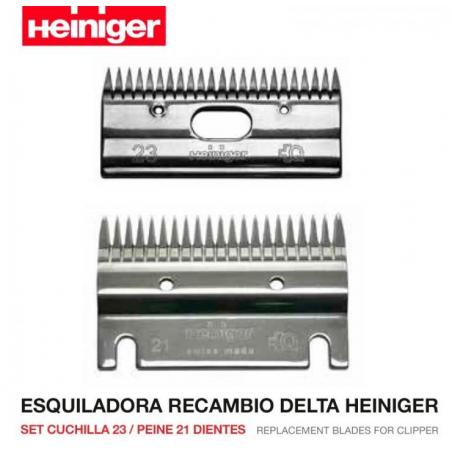  Esquiladora Recambio Set Cuchilla 23  Y Peine 21 Delta