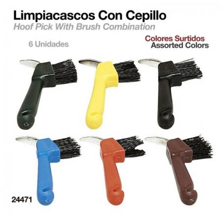  Limpiacascos Con Cepillo  24471  6uds