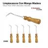  Limpiacascos Con Mango Madera 24466 6uds