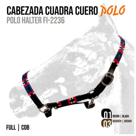 Cabezada Cuadra Cuero Polo Fi-2236