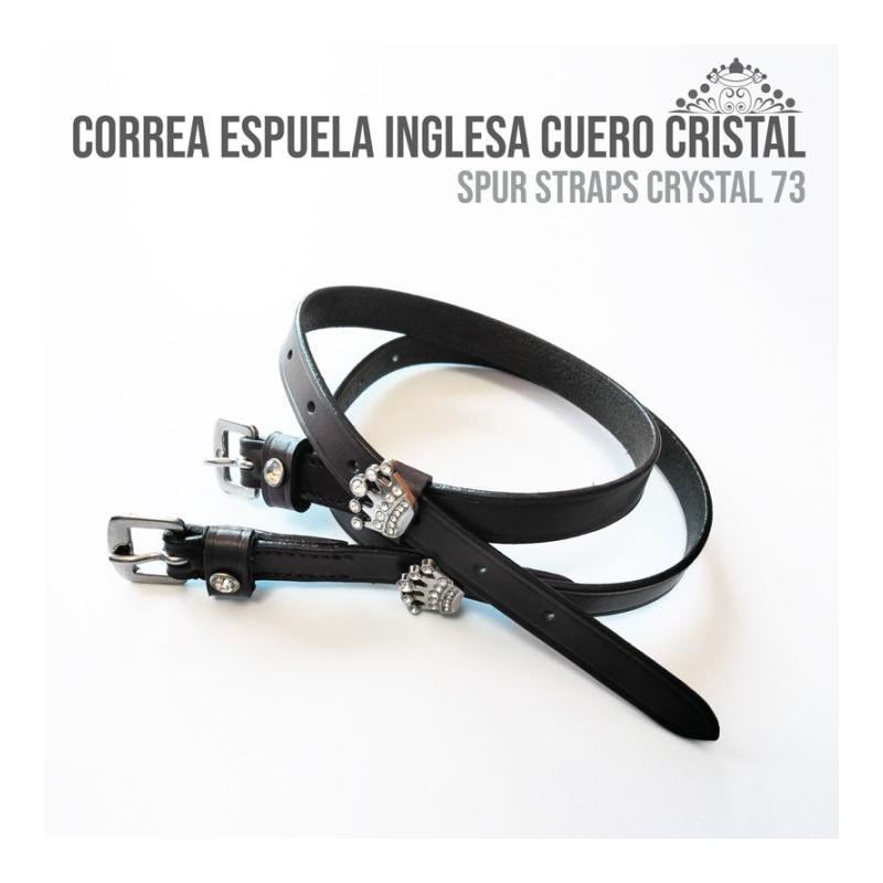 Correa Espuela Inglesa Cuero Cristal Slt/2022-23/73 Negra