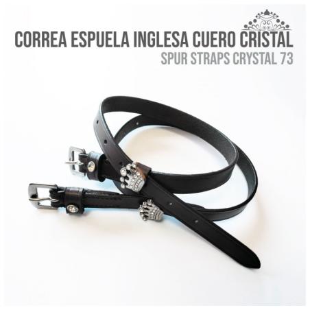 Correa Espuela Inglesa Cuero Cristal Slt/2022-23/73 Negra