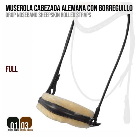 Muserola Cabezada Alemana Con Borreguillo Slt/110