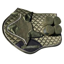 Juego De Mantilla De Salto + Orejeras + Vendas