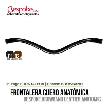 Cabezada Configurable Frontalera Cuero Anatómica