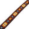 Unisex Western Beaded Belt And Brass Buckle