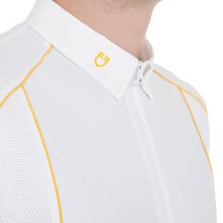 Men's Slim Fit Polo Shirt In Technical Fabric With Piping