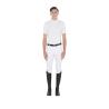 Men's Slim Fit Polo Shirt In Technical Fabric With Piping
