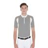 Men's Slim Fit Polo Shirt In Technical Fabric With Piping
