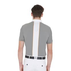 Men's Slim Fit Polo Shirt In Technical Fabric With Piping