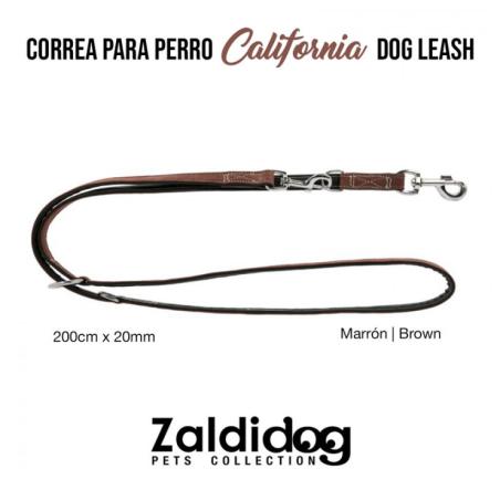 Perro Correa California Marrón 200Cm X 20Mm