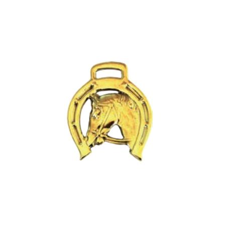 Adorno Cabeza Caballo Con Herradura Y Pasador