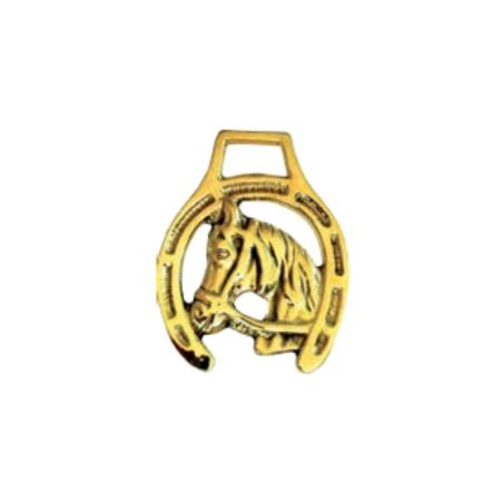 Adorno Cabeza Caballo Con Herradura Y Pasador