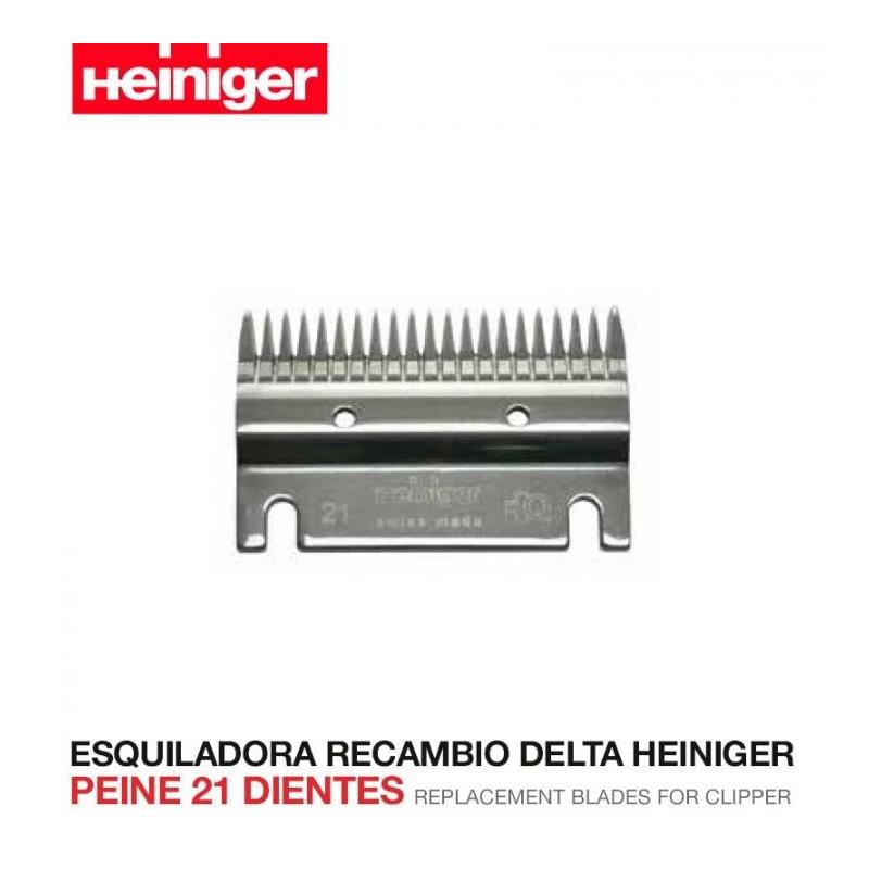  Esquiladora Recambio Delta Heiniger  Peine 21 Dientes