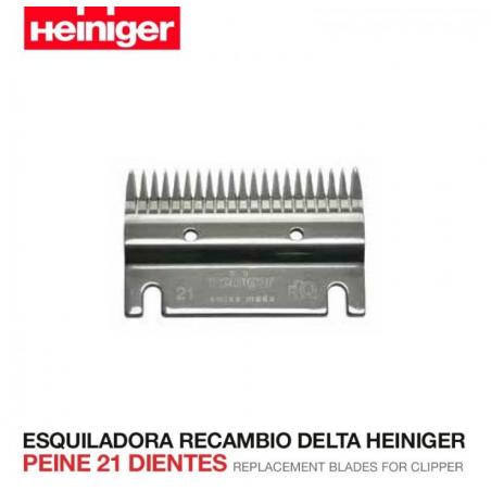  Esquiladora Recambio Delta Heiniger  Peine 21 Dientes