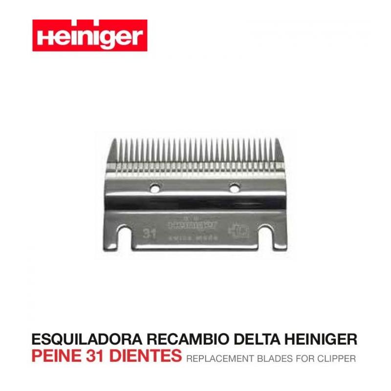  Esquiladora Recambio Delta Heiniger  Peine 31 Dientes