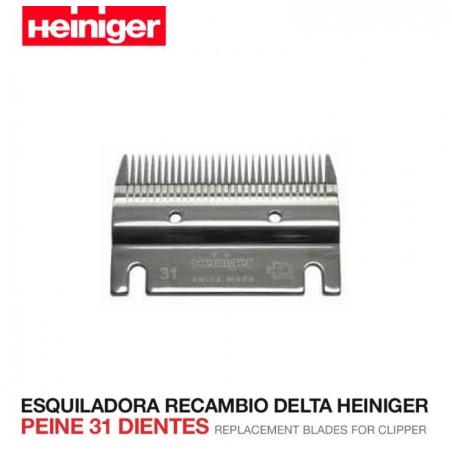  Esquiladora Recambio Delta Heiniger  Peine 31 Dientes