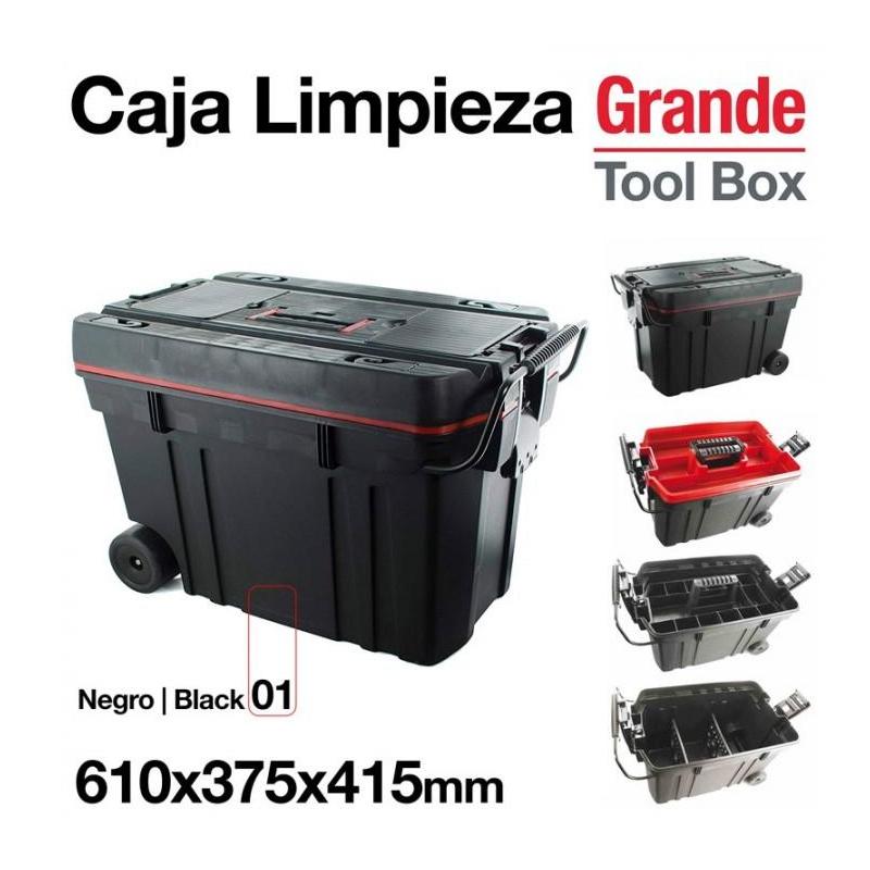  Caja Limpieza Grande 610x375x415mm Negro