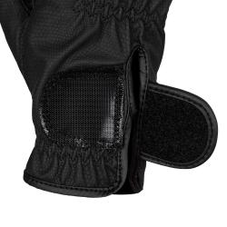 Women's Gloves In Soft Technical Fabric With Glitter Logo