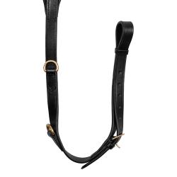 Leather Fork Breastplate With Gold Clincher