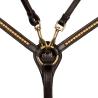 Leather Fork Breastplate With Gold Clincher