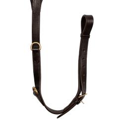 Leather Fork Breastplate With Gold Clincher