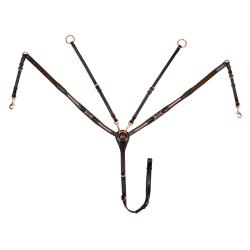 Breastplate With Tread Details Leather Fork