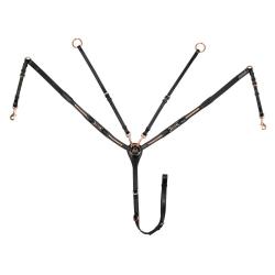 Breastplate With Tread Details Leather Fork