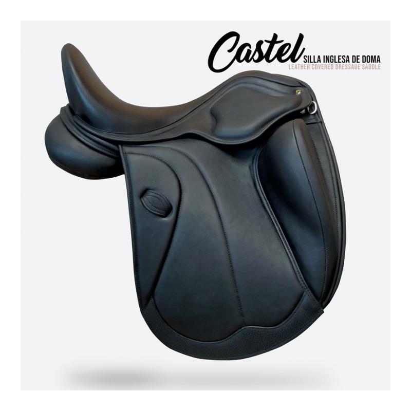 Selle de dressage anglais en cuir véritable taille 14-18