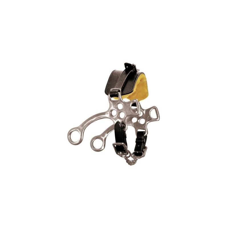 Hackamore Inox C/Nasalina Cuoio
