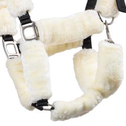 Cavezza In Nylon Con Inserti In Lana Sintetica