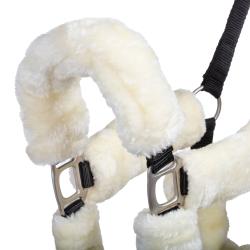 Cavezza In Nylon Con Inserti In Lana Sintetica