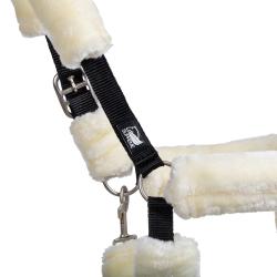 Cavezza In Nylon Con Inserti In Lana Sintetica