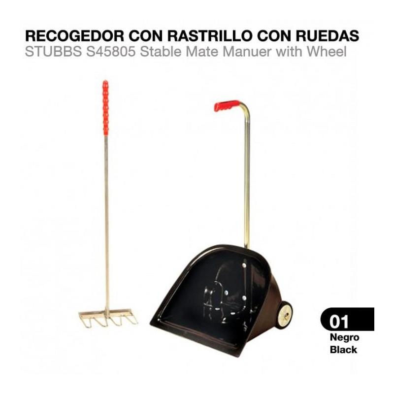  Recogedor Con Rastrillo Con Ruedas Stubbs S45805