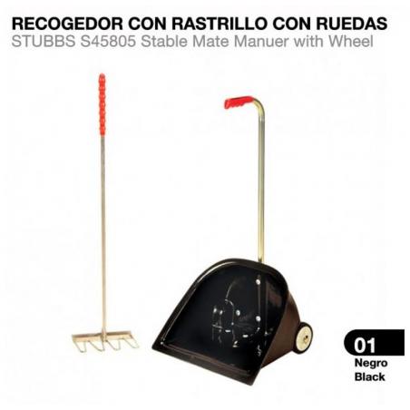  Recogedor Con Rastrillo Con Ruedas Stubbs S45805