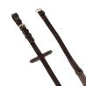 Leather And Rubber Reins Silver Fitting (1.6Cm)