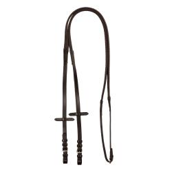 Leather And Rubber Reins Silver Fitting (1.6Cm)