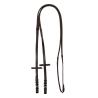 Leather And Rubber Reins Silver Fitting (1.6Cm)